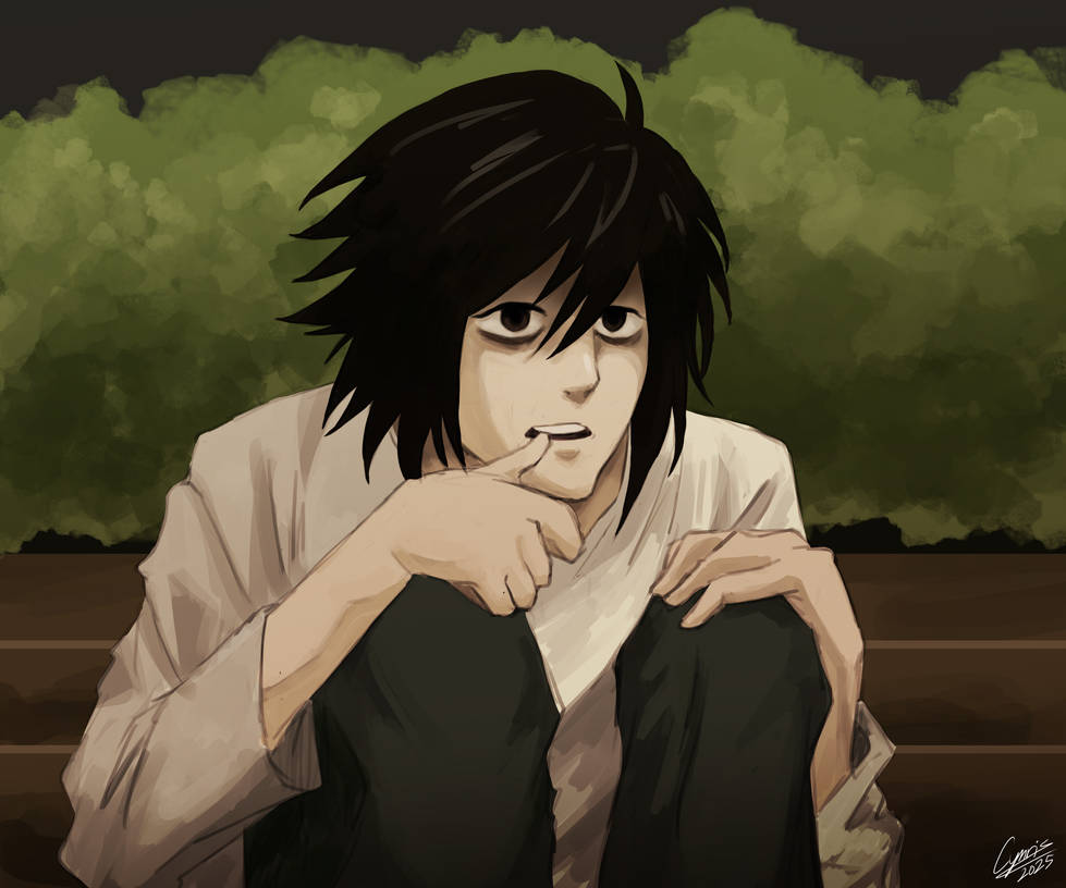 Deviantart Fa Note L from Death Note (Fanart) by CynricDRAWS on DeviantArt