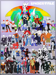 A Drop of Inspiration - A Poster of Undertale AUs