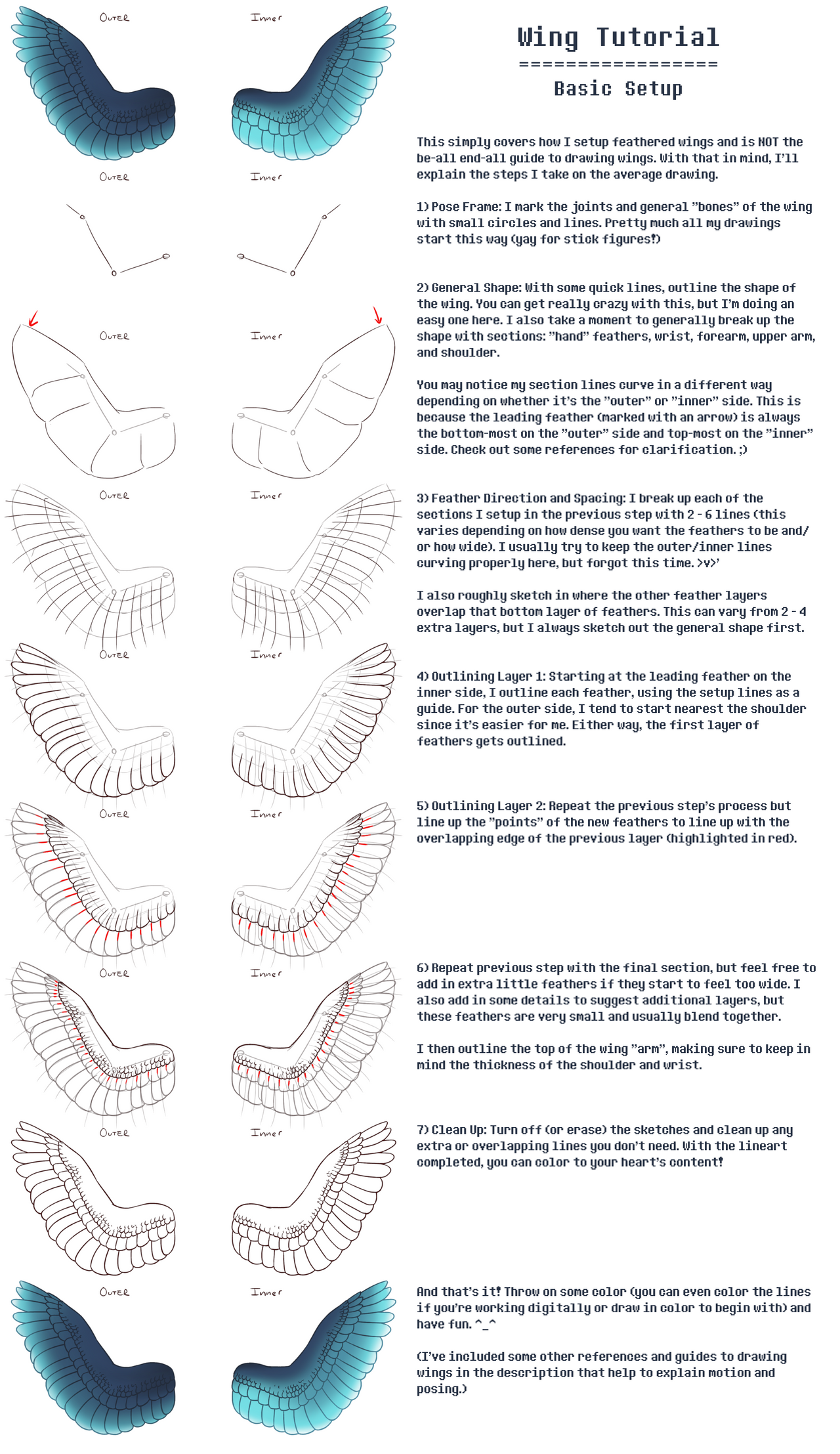 Basic Wing Design Wing Tutorial - Basic Setup by NanoBanana on DeviantArt