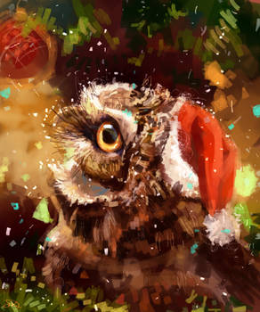 Christmas owl