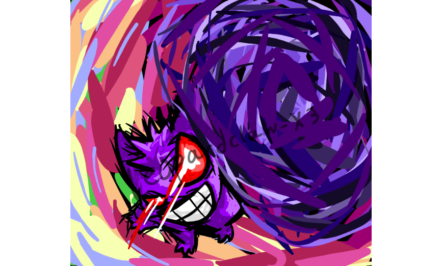 Mega Gengar Shiny by TheRedDragonNerd on DeviantArt