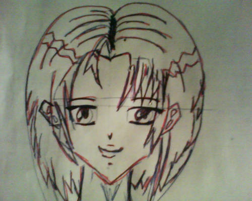 Manga girl- head