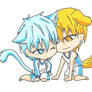 Kuroko Cat with Kise Dog