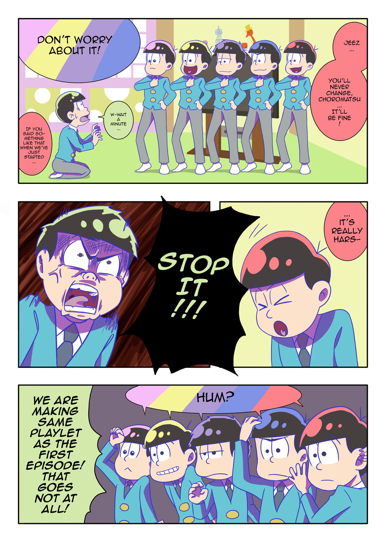 Osomatsusan adapted in manga pg04 by MikaGx on DeviantArt