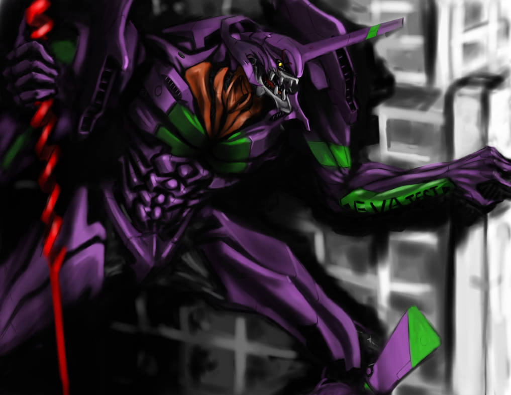fanart eva unit 01 by egnki on DeviantArt