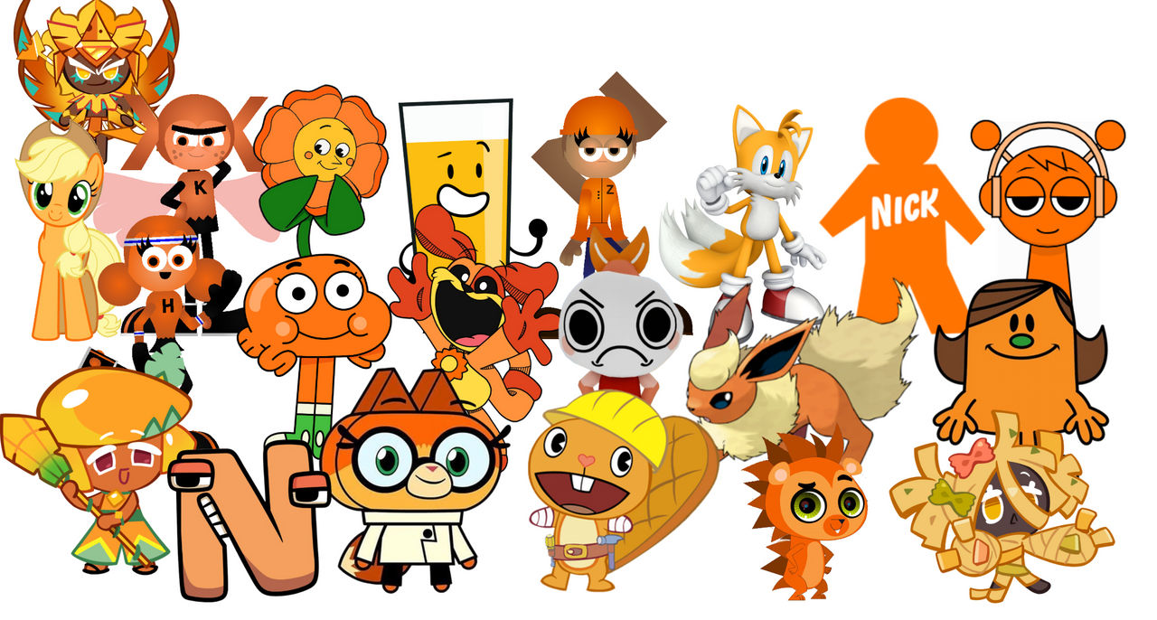 Characters Collages Deviantart Color Character Collages: Orange by JourneyTheCatGirl on DeviantArt