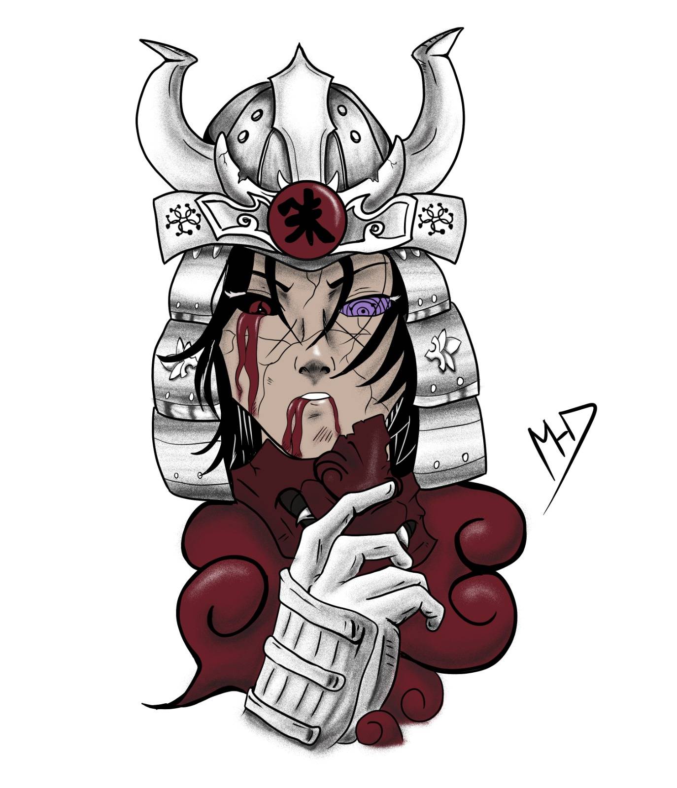 Itachi samurai tatto by tryhardart1 on DeviantArt
