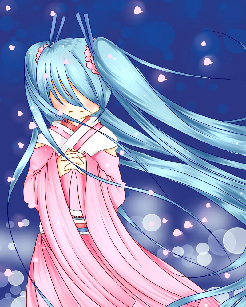 hatsune miku winter evening