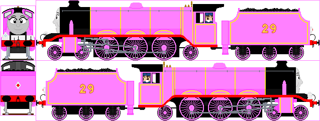 Pink train thomas and top friends