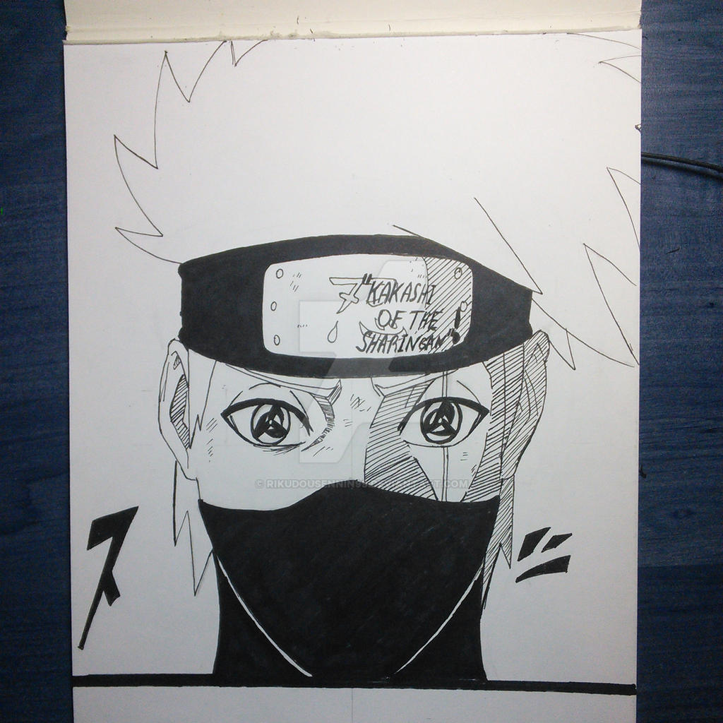 Hatake Kakashi With Obito S Mangekyou Sharingan By