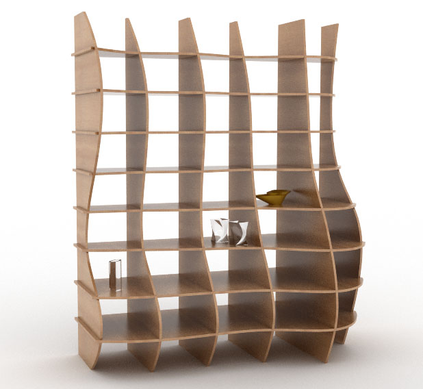 Egg-crate Bookshelf