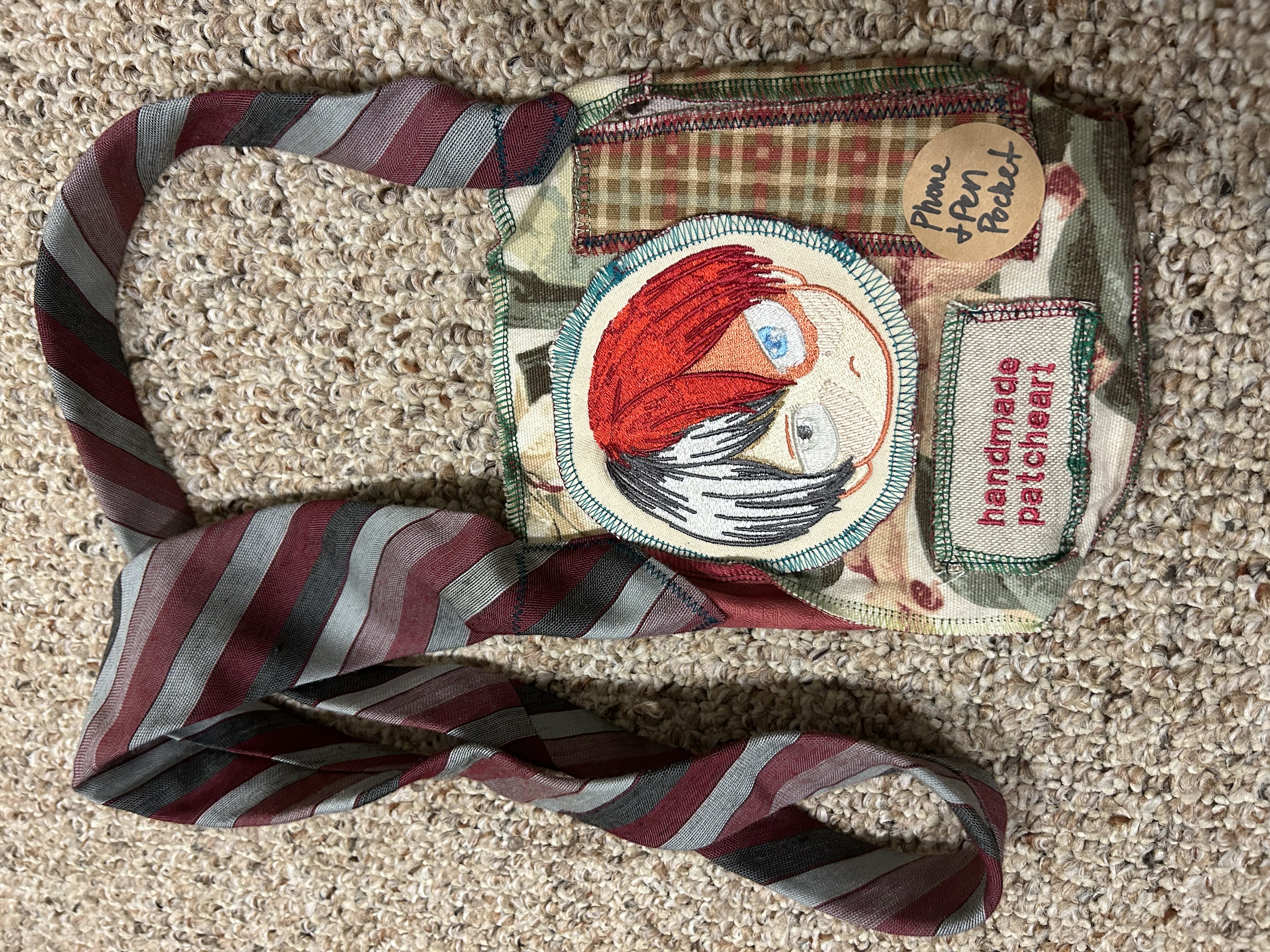 Upcycled Journal Bag Tie Handle by ShedrawsISew on DeviantArt