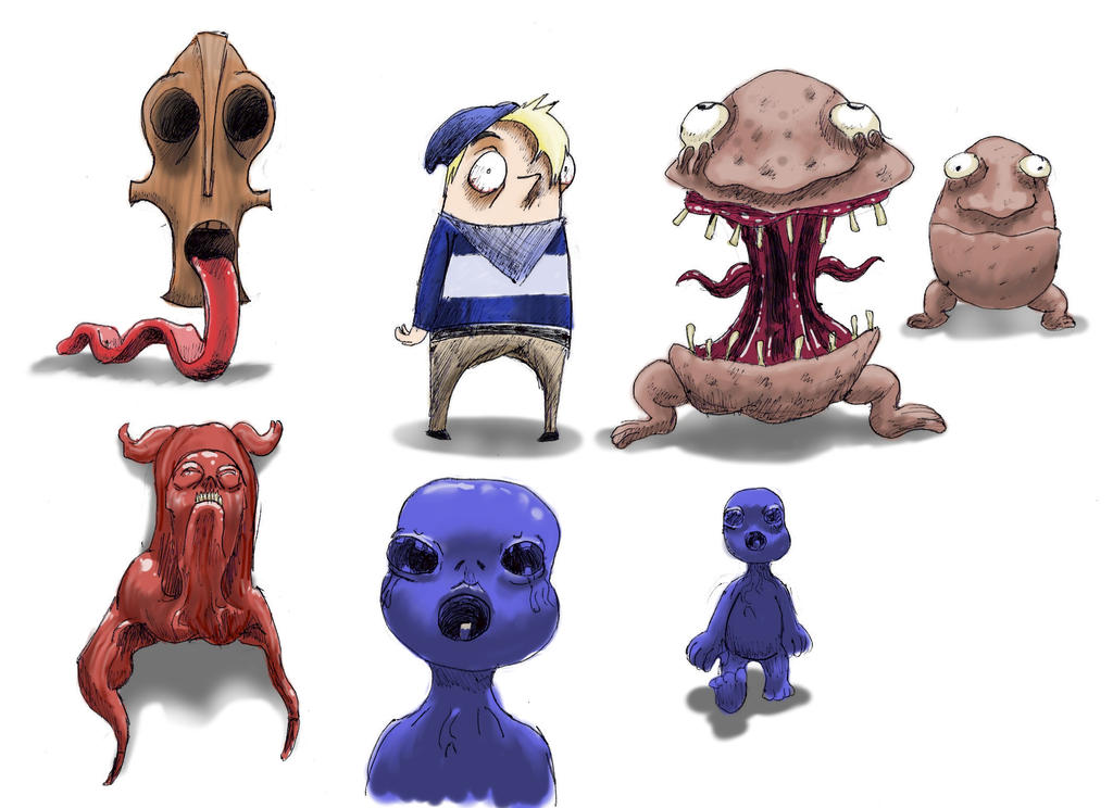 Horror Characters Custom horror character design sheet 1 by splitmindbarrier on DeviantArt