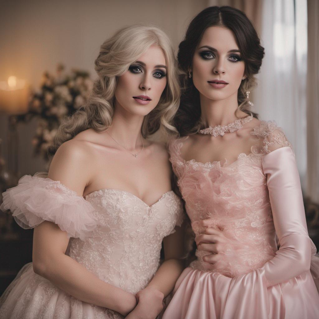 Crossdresser Posing With Girlfriend Wearing Gowns By SoCalSecrets On crossdresser-posing-with-girlfriend-wearing-gowns-by-socalsecrets-on