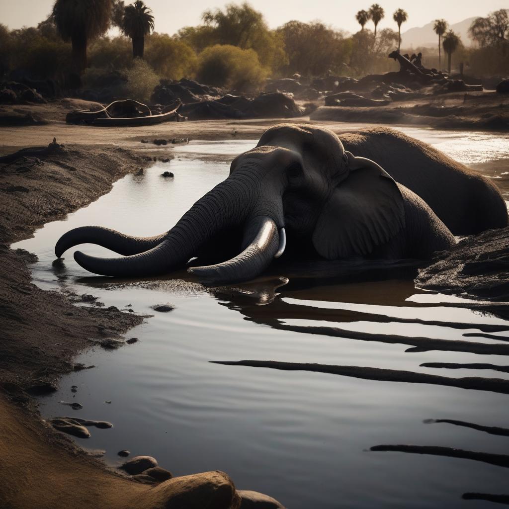 Mammoth trapped in the tar at the LA Brea tar pit by SoCalSecrets on ...