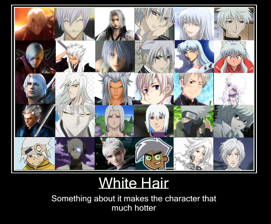 White/Silver Hair