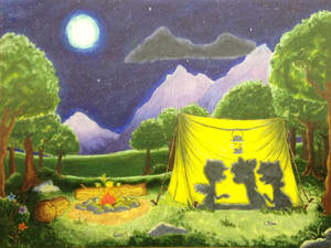 Camping in the Moonlight