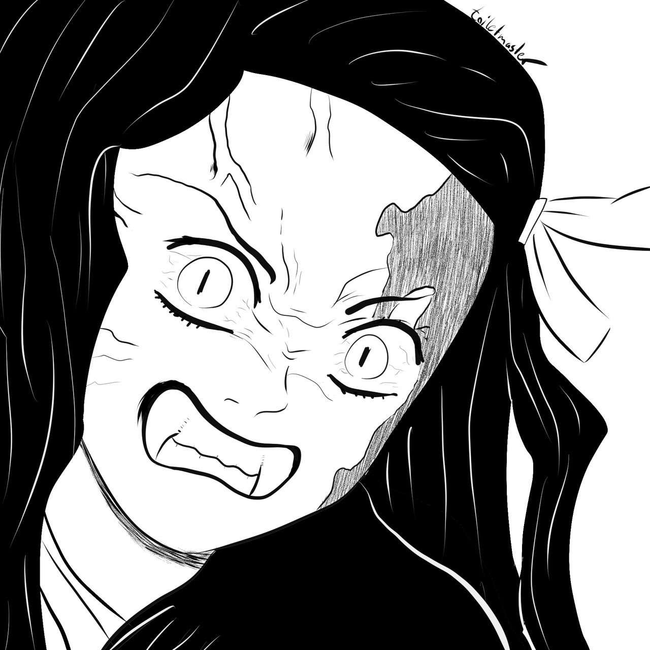 Nezuko Kamado Angry (Manga Panel) by toiletmaster2022 on DeviantArt