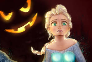 Halloween Elsa - fear by AkuAmi