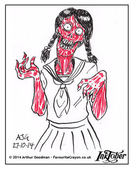 Inktober '14 - Gruesome Girl