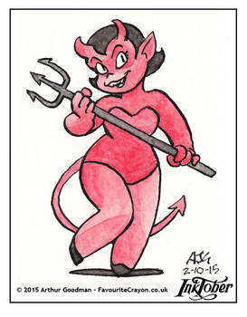 Inktober Drawlloween '15 - Devil