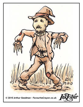 Inktober Drawlloween '15 - Scarecrow