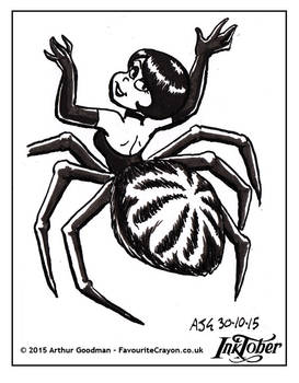 Inktober Drawlloween '15 - Spider