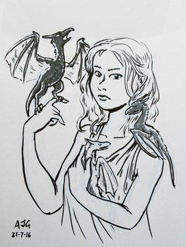 Sketch card - ASoIaF: Daenerys Targaryen