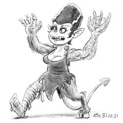 October Monster Doodle-a-day 31-10-21