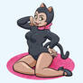 Kitty Cat Catsuit - Black Cat