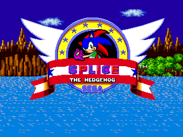 SpliceTheHedgehog Title Screen