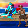 Sparring On The Beach