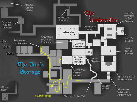 Rats in the Cellar Map / Legend