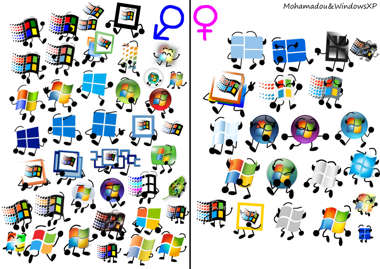 My Windows AU (Mohamadou and Windows XP's AU by Wie71 on DeviantArt
