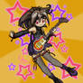Anime Girl Rock Star Art