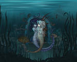 Anime/Fantasy style Mermaids by Tazmaa