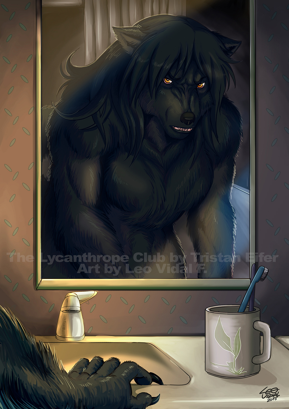 Night Time - The Lycanthrope C Book 2 Illustration by alfaluna