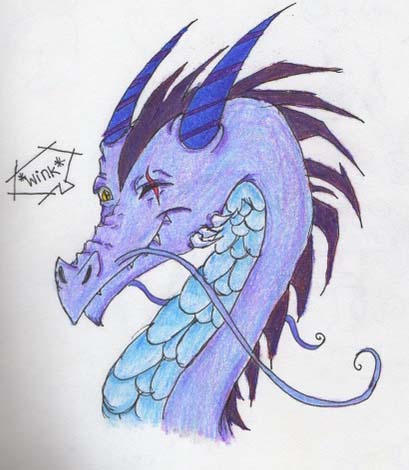 Winking Dragon Winking Dragon by TangerineVampire on DeviantArt