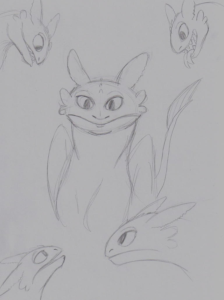 Toothless Doodles by TangerineVampire on DeviantArt