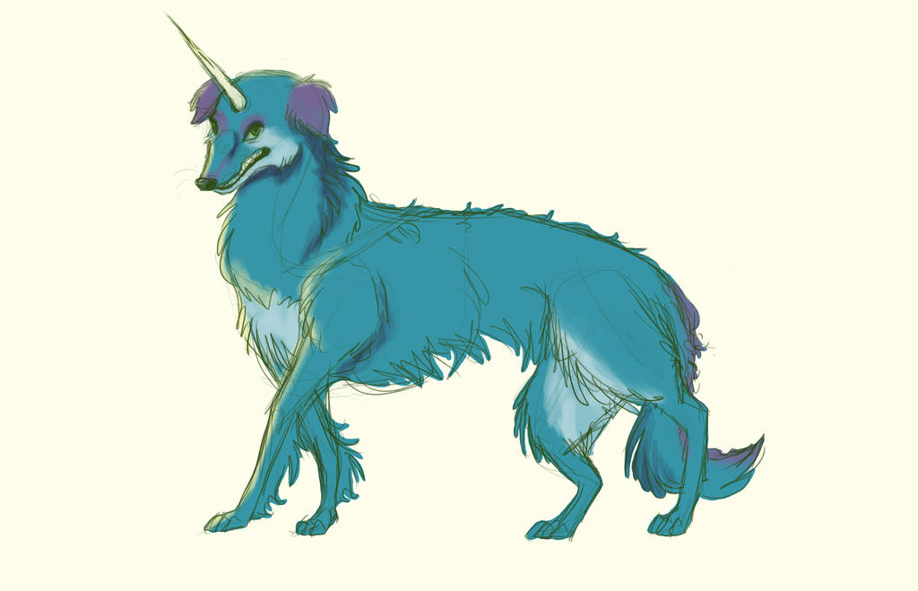 Borzoi Unicorn