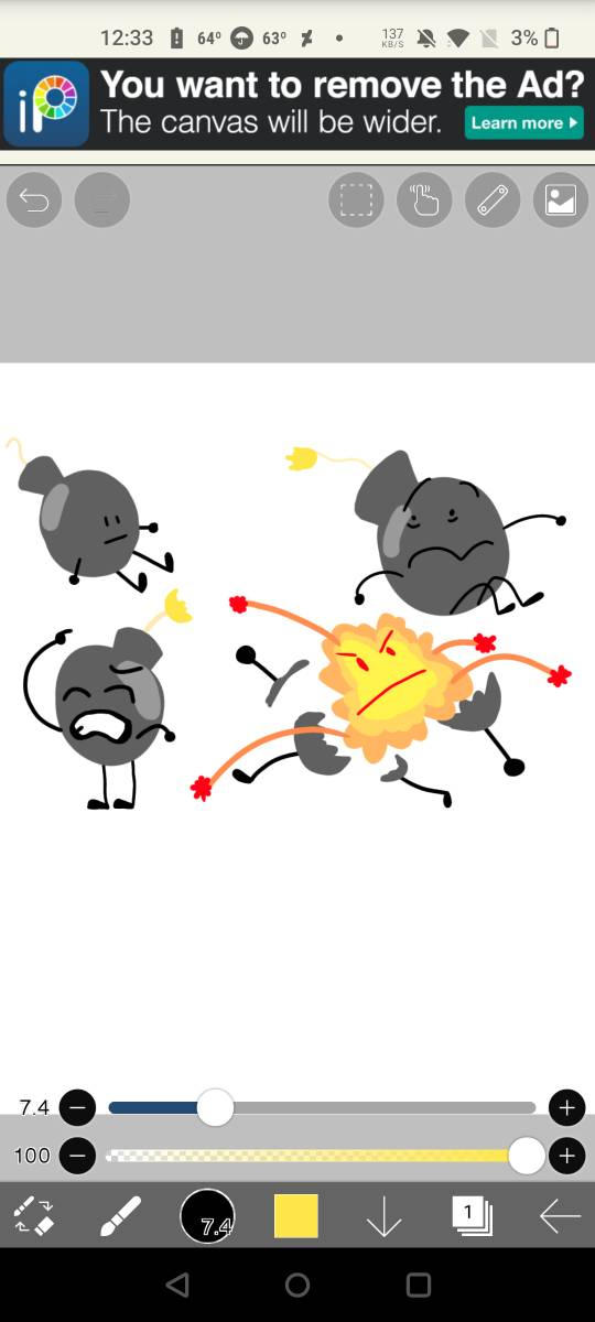 BFDI Bomby Explosion by MVRail on DeviantArt