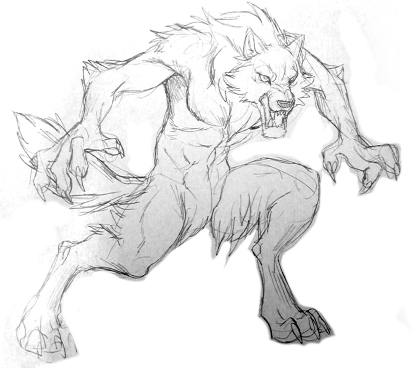 Old random werewolf sketch