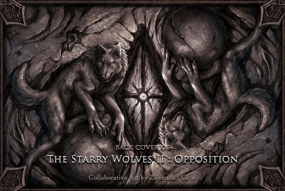 Back cover of The Starry Wolves story book II