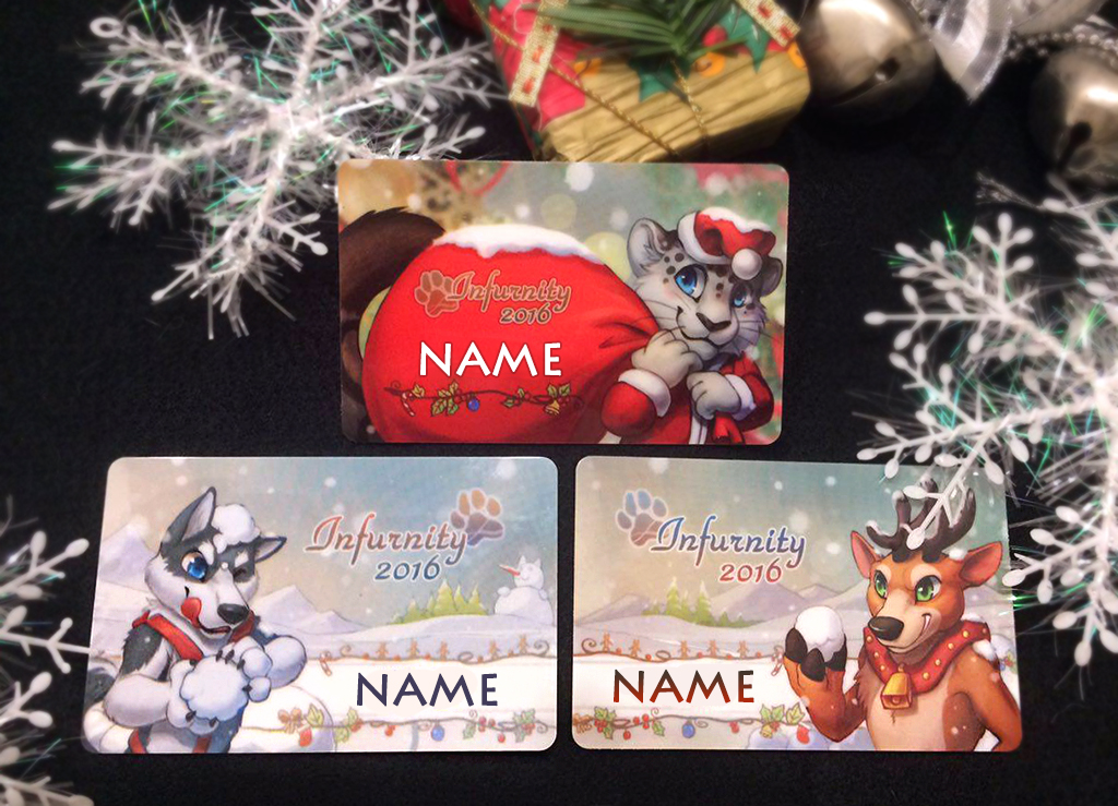 Infurnity Taiwan Furry convention con badge by J-C