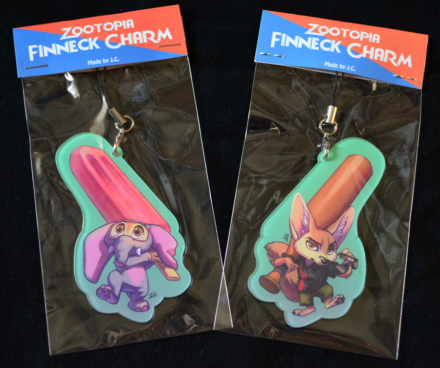 Zootopia Finneck double sides acrylic charm by J-C