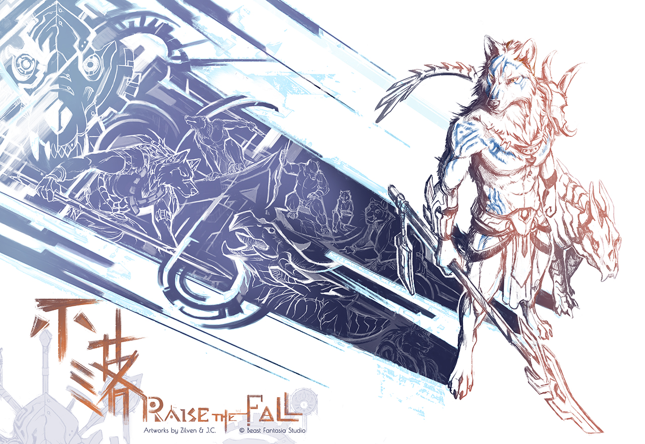 Raise The Fall - concept sketch book by J-C