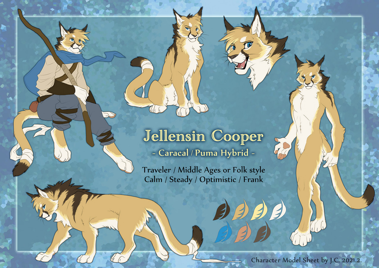 My big cat model sheet