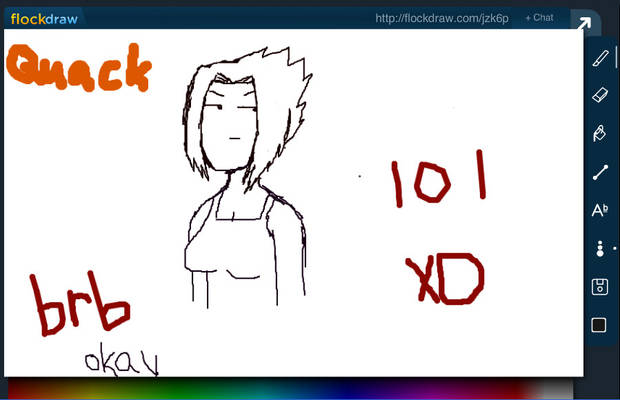 Sasuke WTF moment in FlockDraw