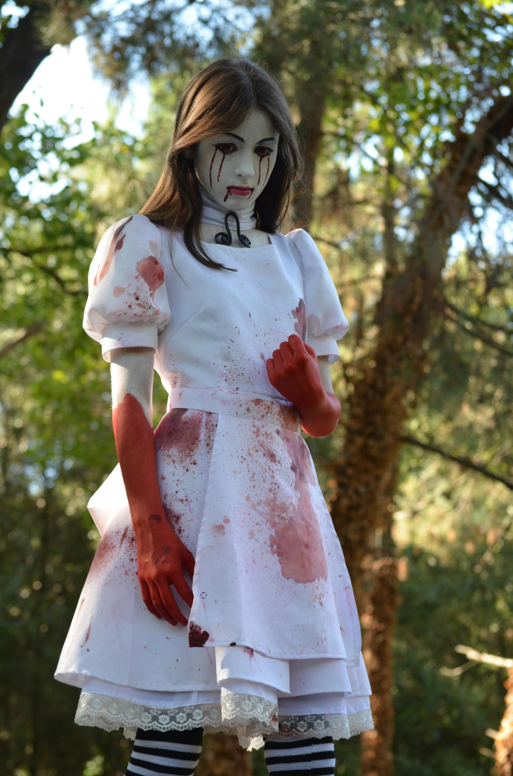 Alice Madness Returns Cosplay Halloween Costume Scary 