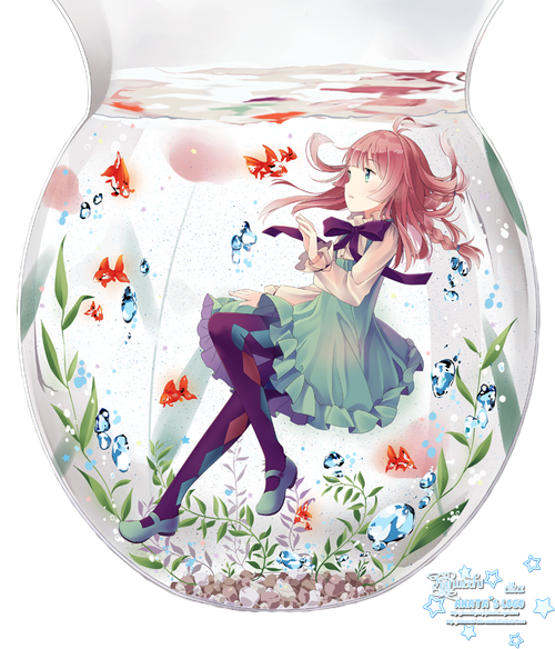 Anime Water Girl render by Kanucchi-aka-Anata on DeviantArt